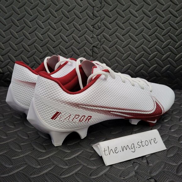 Nike Vapor Edge Speed 360 White/Red Crimson Football Cleats CV6349-105 Men\'s 13 main image 7